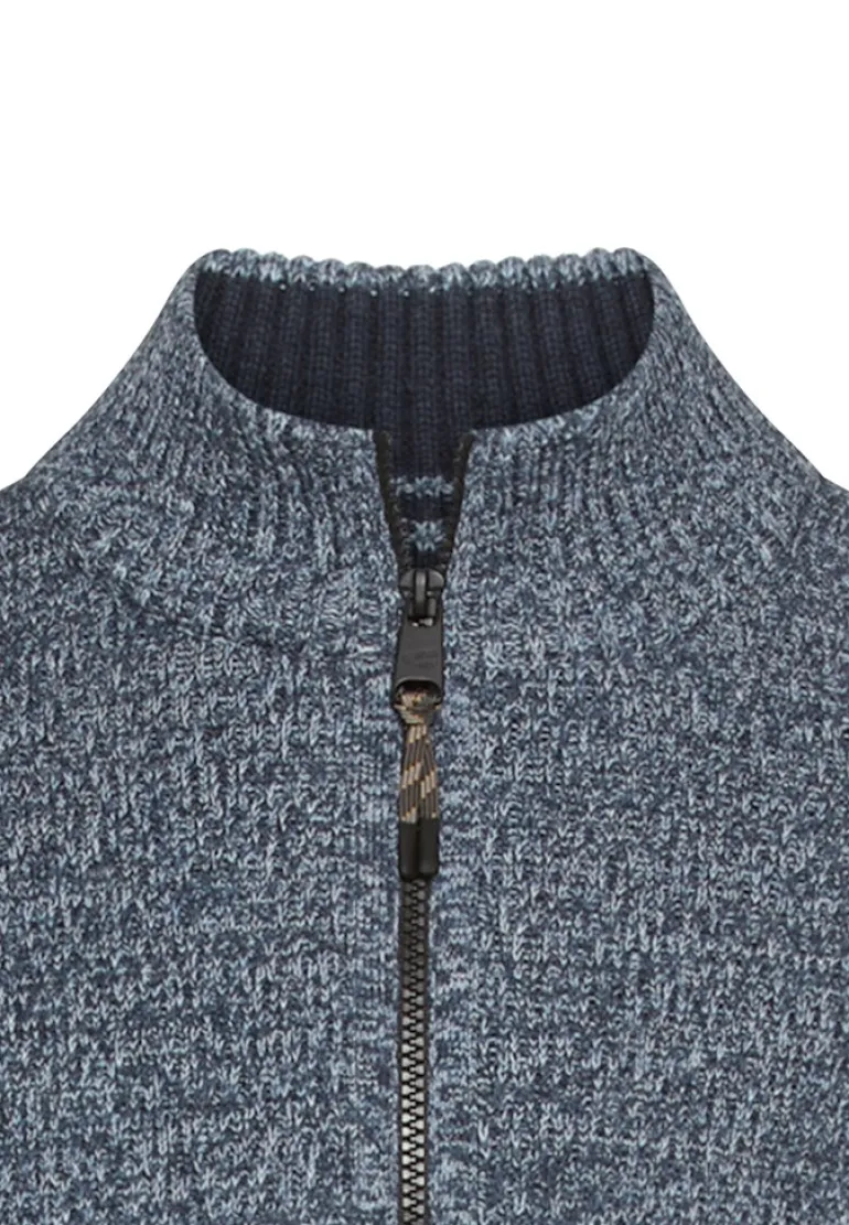 Strick-Troyer mit melierter Struktur tinted blue