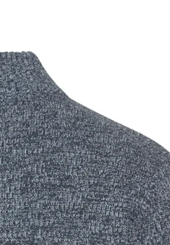 Strick-Troyer mit melierter Struktur tinted blue