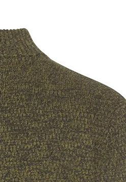 Strick-Troyer mit melierter Struktur forest green