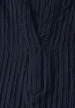 Strukturbluse universal blue