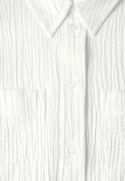 Strukturbluse vanilla white