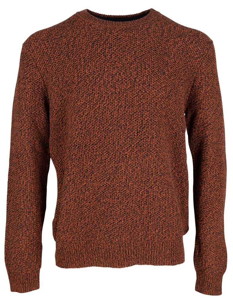 Strukturierter Pullover orange