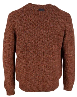 Strukturierter Pullover orange