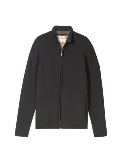 Strukturierte Strickjacke black grey melange