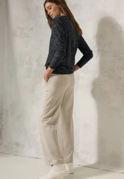 Strukturmix-Pullover heather deep charcoal grey mel
