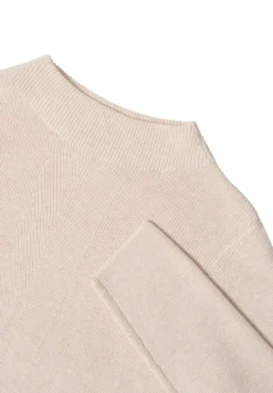 Strukturmix Pullover oat milk beige melange
