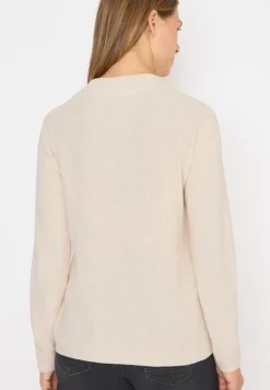 Strukturmix Pullover oat milk beige melange