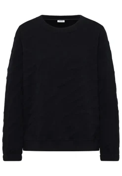 Strukturmuster Sweatshirt urban dark blue