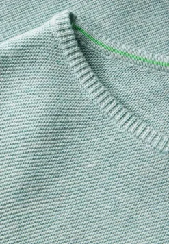 Strukturpullover cool salvia melange