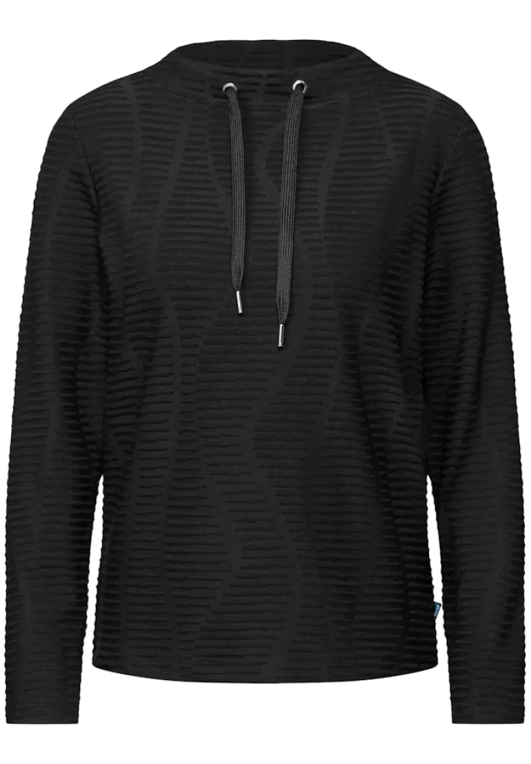 Strukturshirt black