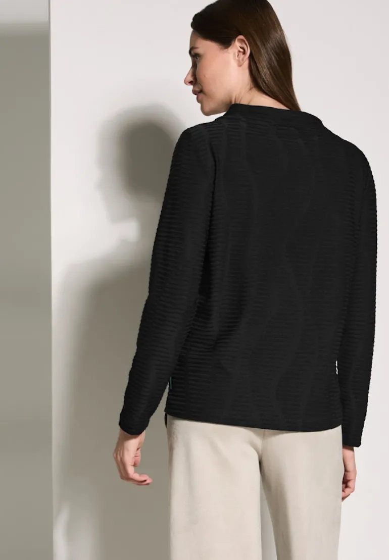 Strukturshirt black