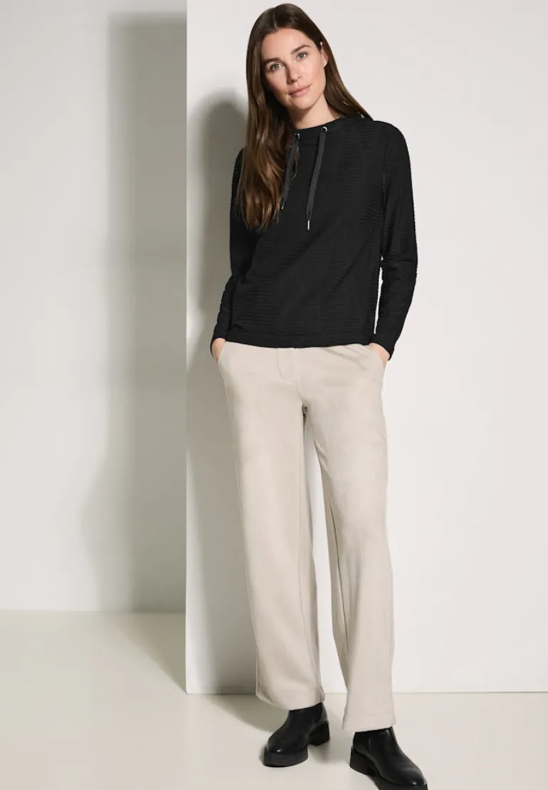 Strukturshirt black