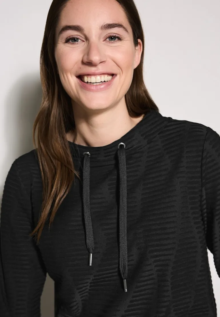 Strukturshirt black
