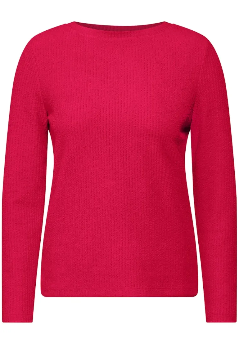 Strukturshirt granita red