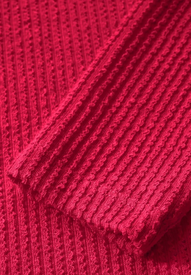 Strukturshirt granita red