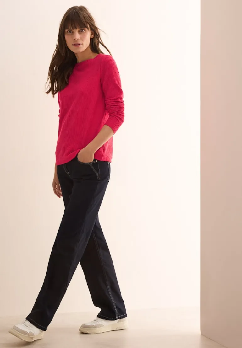 Strukturshirt granita red