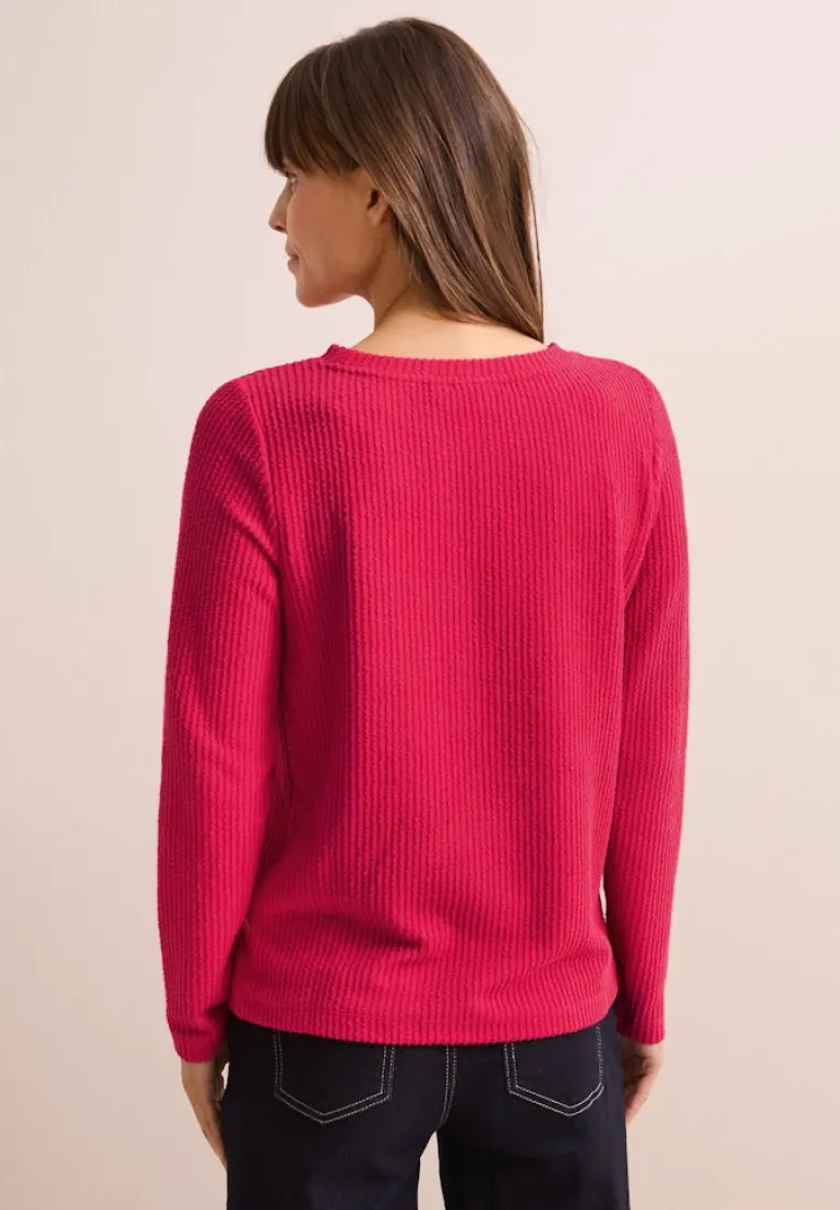 Strukturshirt granita red