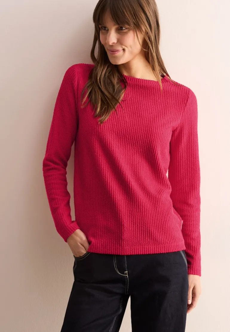 Strukturshirt granita red