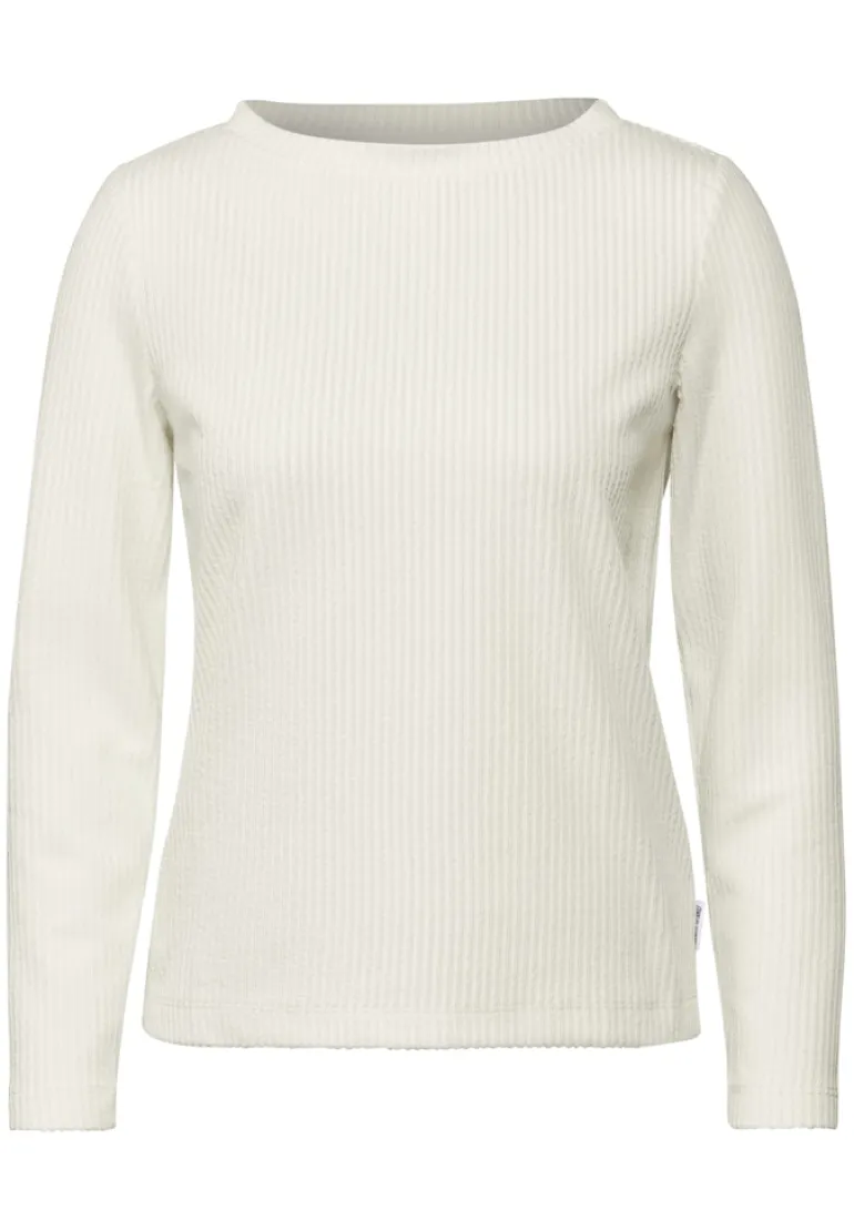 Strukturshirt vanilla white