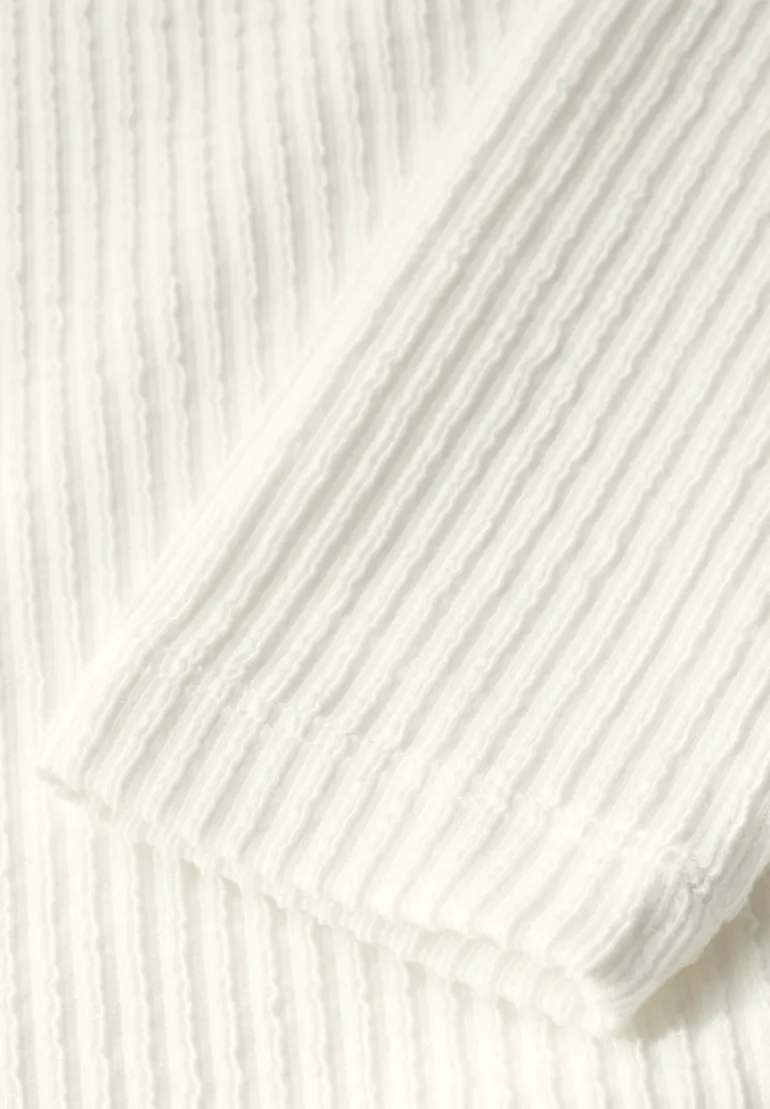 Strukturshirt vanilla white