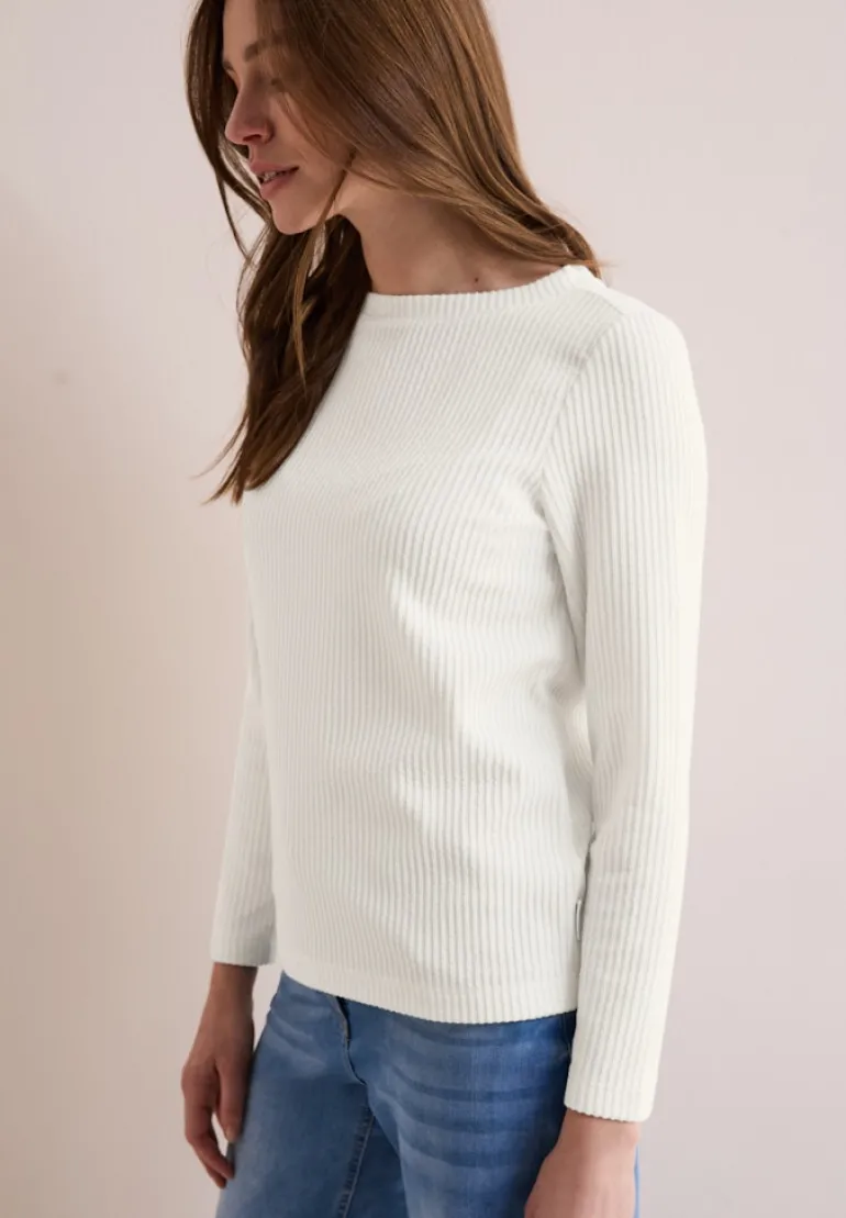 Strukturshirt vanilla white
