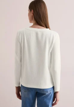 Strukturshirt vanilla white