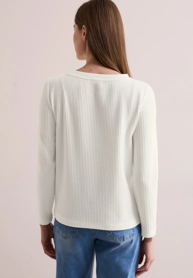 Strukturshirt vanilla white
