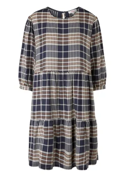 Stufenkleid blau