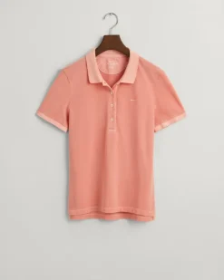 Sunfaded Piqué Poloshirt peachy pink