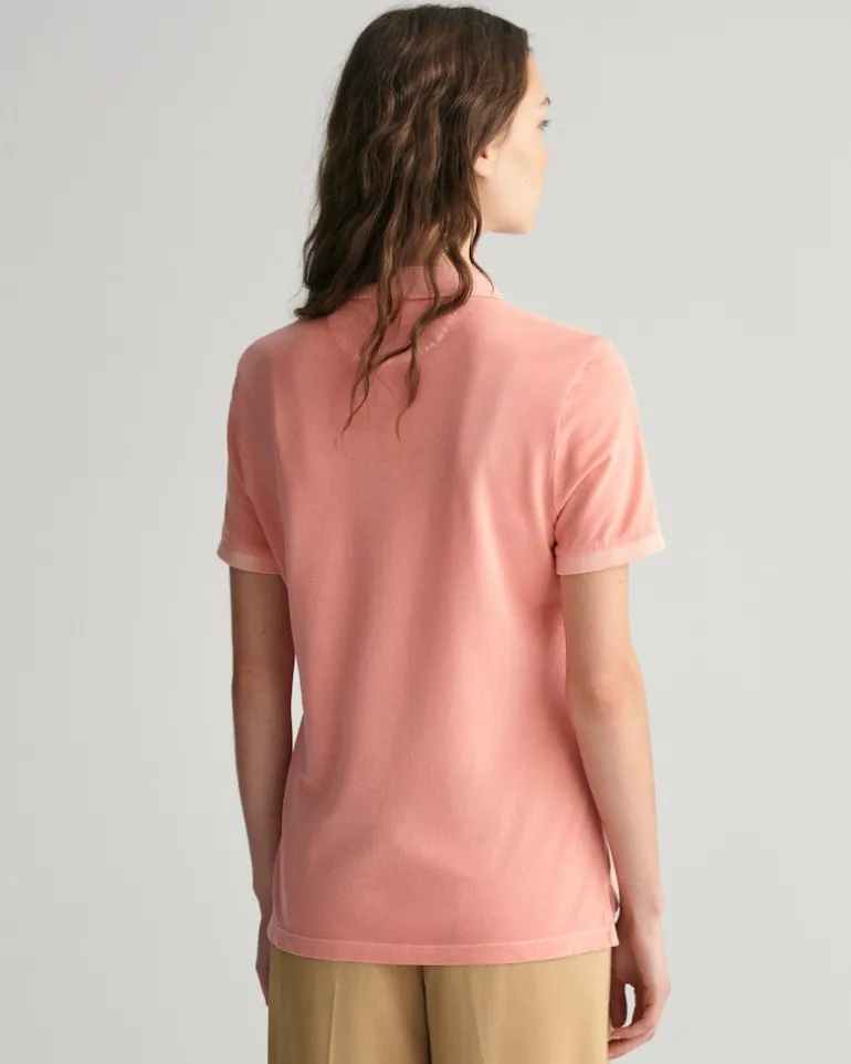 Sunfaded Piqué Poloshirt peachy pink