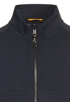 Sweatjacke aus Baumwollmix dark navy