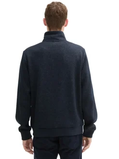 Sweatjacke aus Fleece navy melange structure