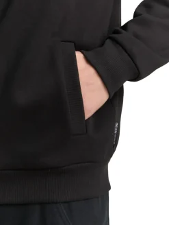 Sweatjacke mit Bomberkragen black