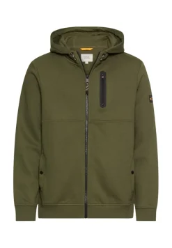 Sweatjacke mit Kapuze forest green