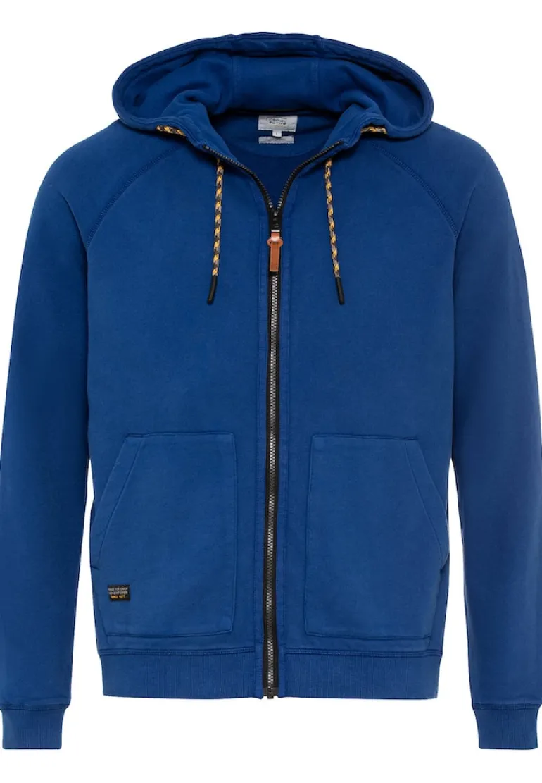 Sweatjacke mit Kapuze true blue