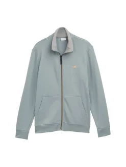 Sweatjacke mit Stehkragen grey mint