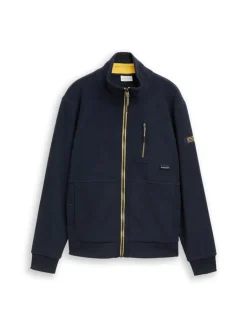 Sweatjacke mit Stehkragen sky captain blue