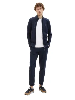 Sweatjacke mit Stehkragen sky captain blue