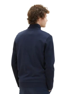 Sweatjacke mit Stehkragen sky captain blue