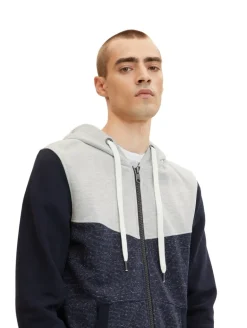 Sweatjacke navy offwhite inject stripe