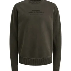 sweat knit combination dark grey