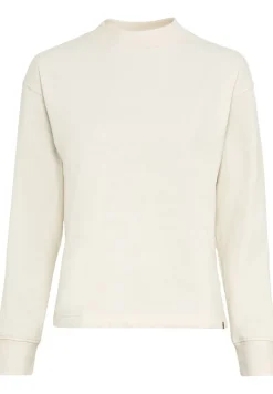 Sweatshirt aus Baumwollmix creme