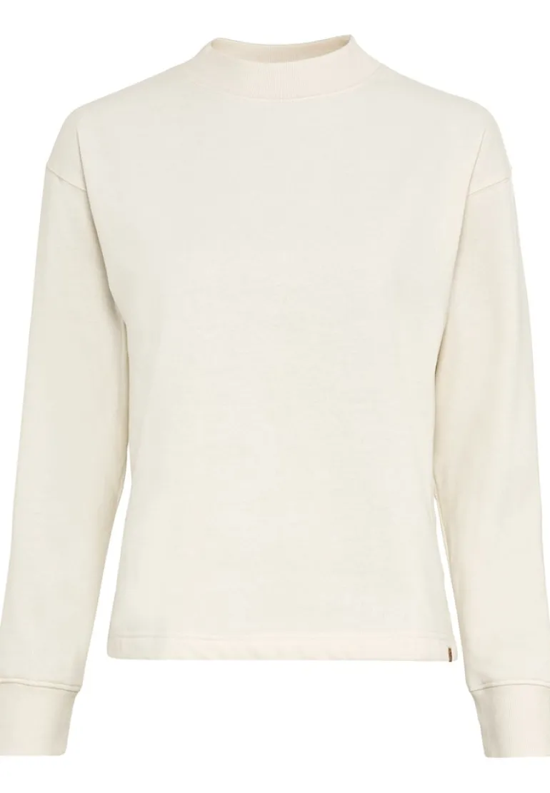Sweatshirt aus Baumwollmix creme