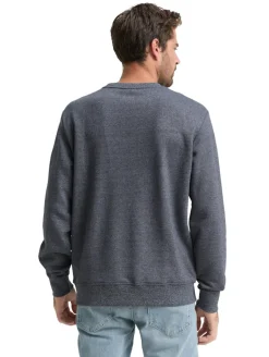 Sweatshirt in Melange-Optik navy grindle structure