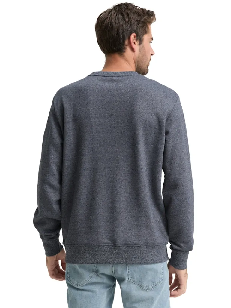 Sweatshirt in Melange-Optik navy grindle structure