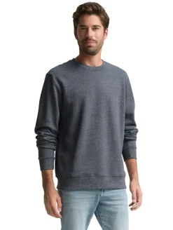 Sweatshirt in Melange-Optik navy grindle structure