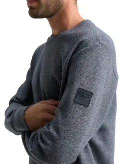 Sweatshirt in Melange-Optik navy grindle structure