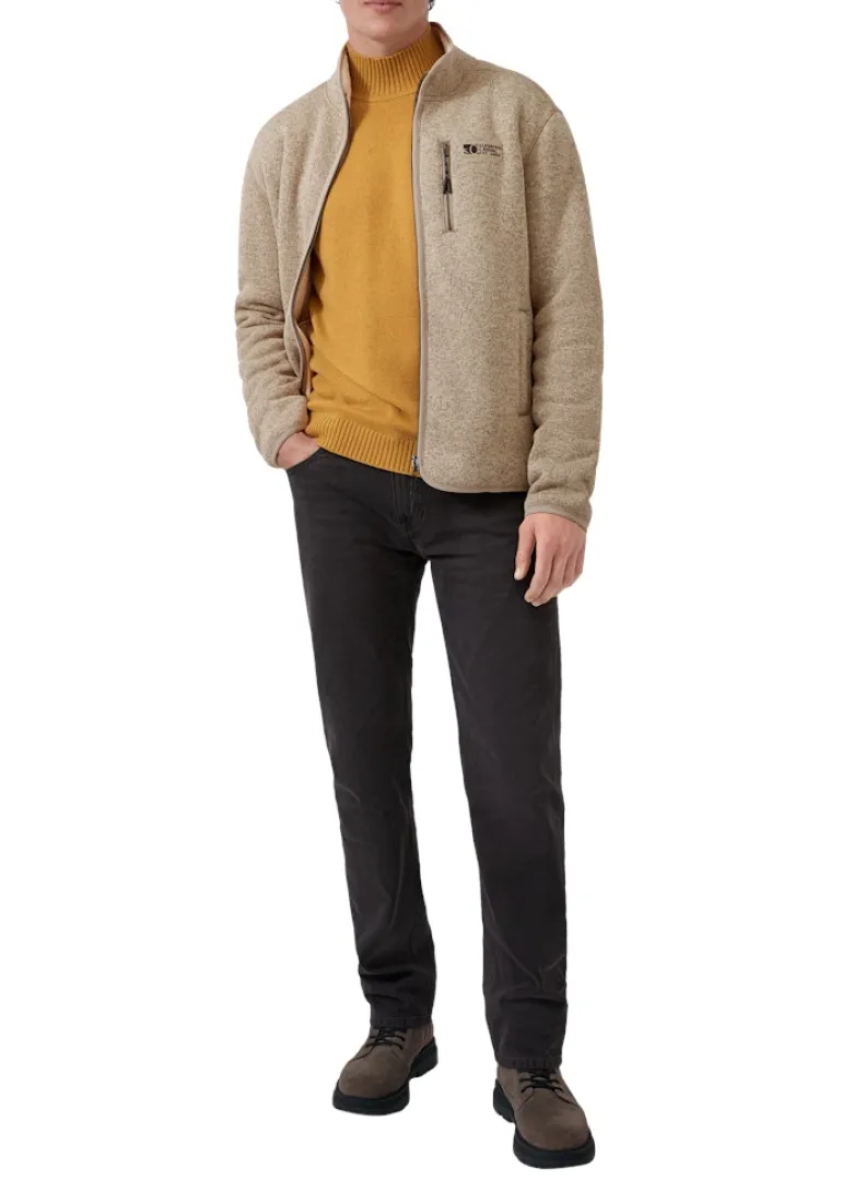 Sweatshirt Jacke beige