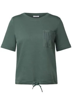 Sweatshirt mit Brusttasche dark balmy khaki