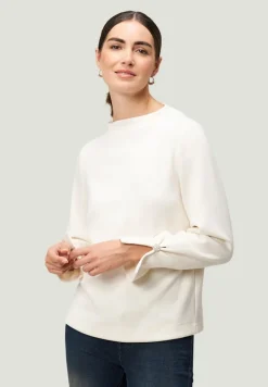 Sweatshirt mit Glitzerknopf eggnog